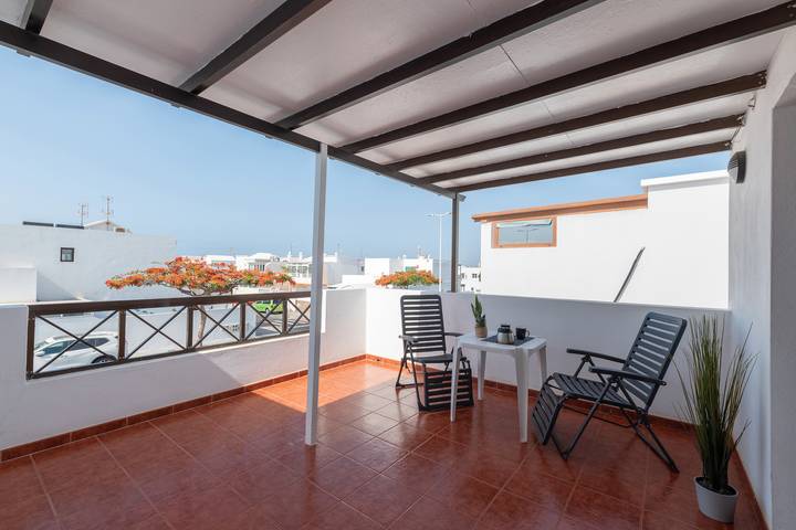 Apartamento para 6 personas, con balcón en Playa Honda