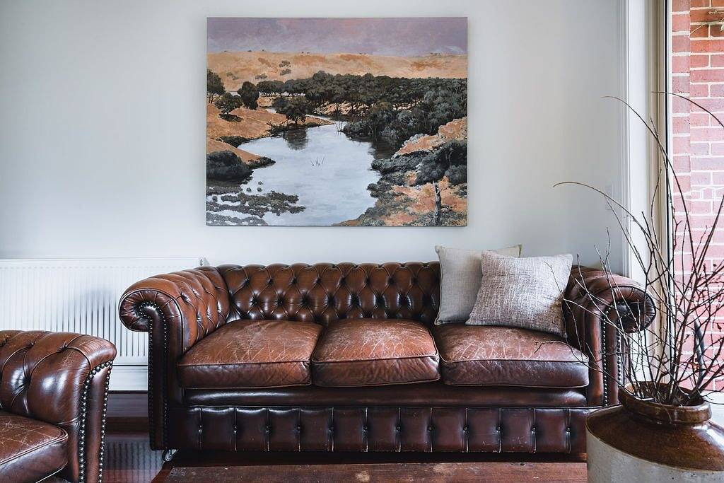 Blick auf den Wald Terrasse 5 Schlafzimmer. Familie. Große Gruppen in Castlemaine, Shire of Mount Alexander