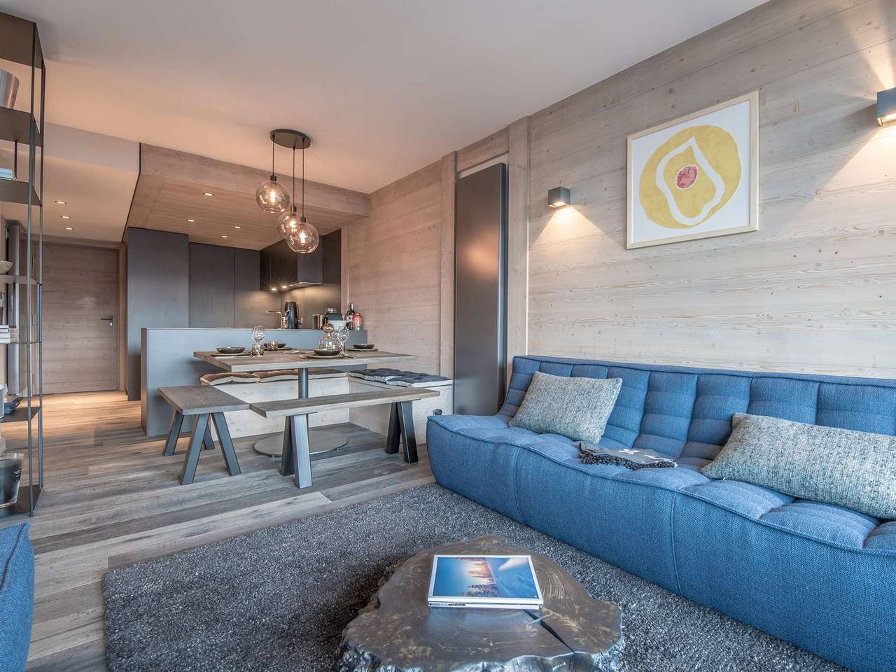 Ganze Wohnung, 51 m² für 4 Personen - Kurze Wege zu Pisten - Zentrum Courchevel Village - Spa, Kamin, Netflix in Saint-Bon-Tarentaise, Vanoise-Massiv