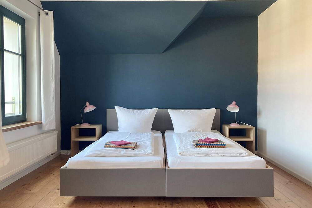 Helle Gästewohnung in der Dorfmitte mit riesigem Garten unweit der Havelquelle in Ankershagen, Müritz