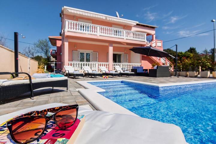 Family Friendly Pool House Ana near Zadar in Bibinje, Zadar