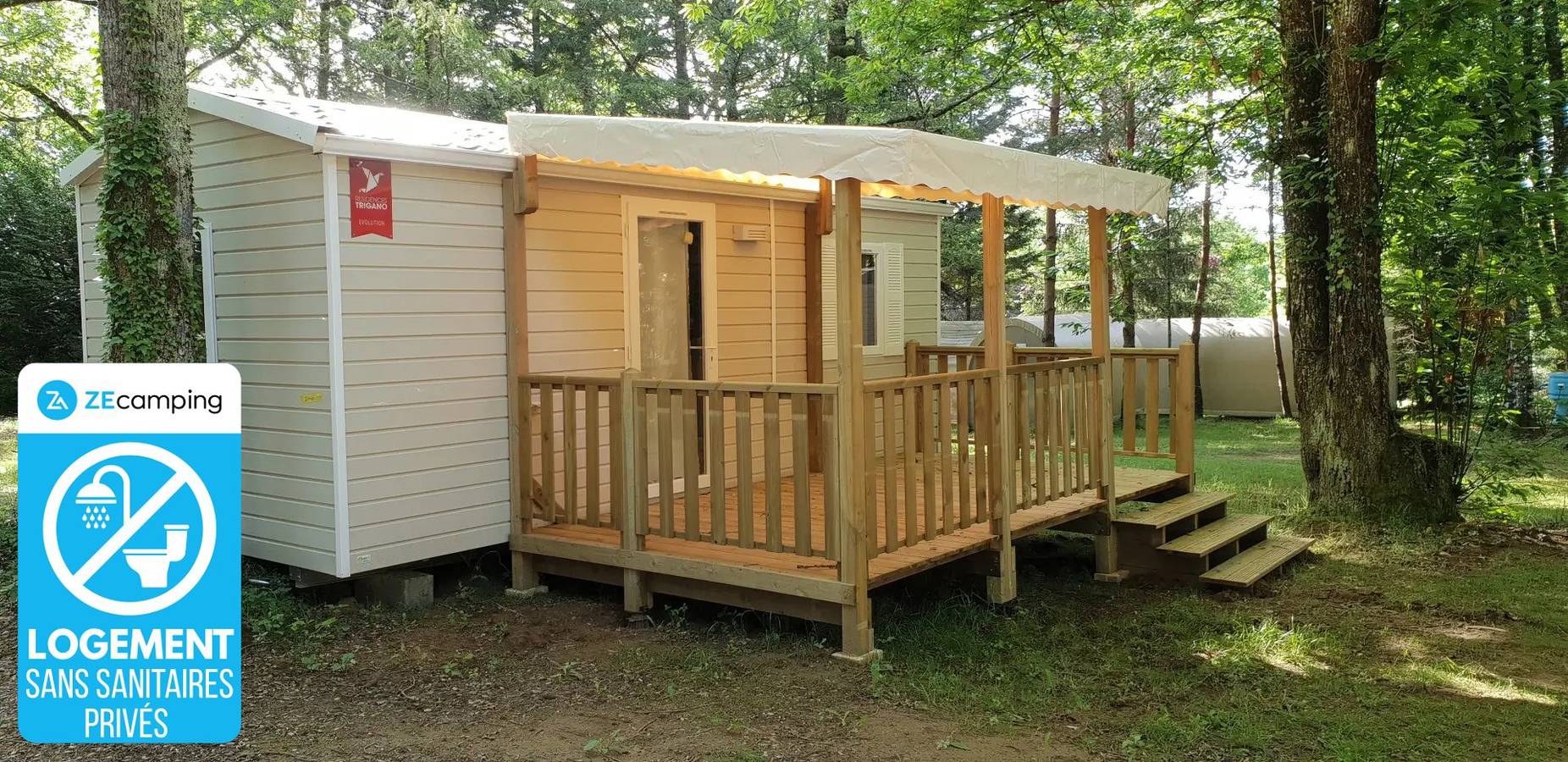 Zecamping 4* piscine chauffée club enfant mobil-home 18m2 5 pers in Sainte-Nathalène, Périgord Noir