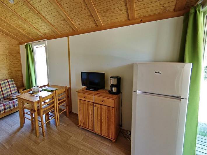Le Petit Liou - Camping Sites et Paysages - Chalet 5 personen - Durance Privilege mit Sanitäranlagen in Embrun, Nationalpark Écrins