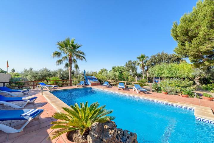 Vacation Home Sa Sort with Mountain View, Pool, Terrace & Barbecue in Inca, Majorca Center