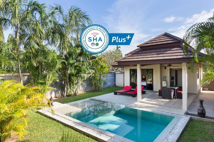 Location de vacances pour 2 personnes, avec piscine et jardin dans Rawai Beach