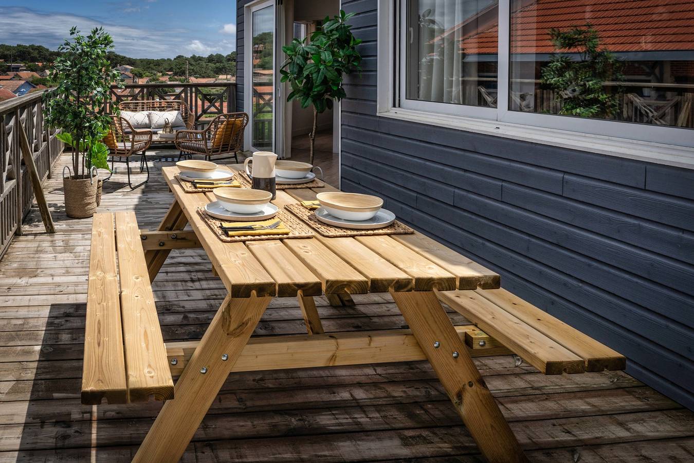 Ganze Wohnung, Ferienwohnung für 6 Personen mit Terrasse in Lacanau Ocean, Lacanau