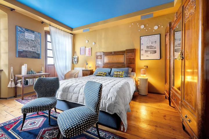 Ferienwohnung für 2 Personen, mit Balkon und Seeblick sowie Garten in Torri del Benaco