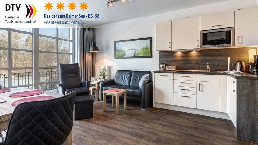Ferienwohnung für 2 Personen, mit Sauna und Balkon in Benz
