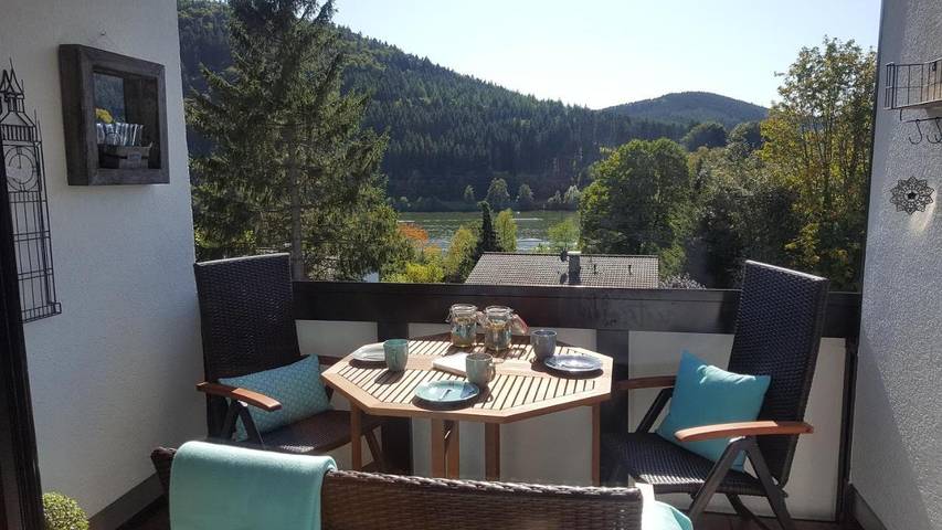 Vakantiewoning voor 4 personen, with Balkon and Terras as well as Uitzicht op het meer and Uitzicht in Niedersfeld