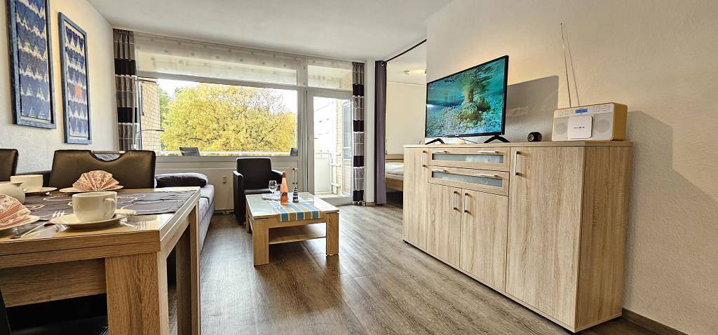 Ferienwohnung für 2 Personen, mit Balkon und Balkon/Terrasse sowie Sauna in Sahlenburg - 3