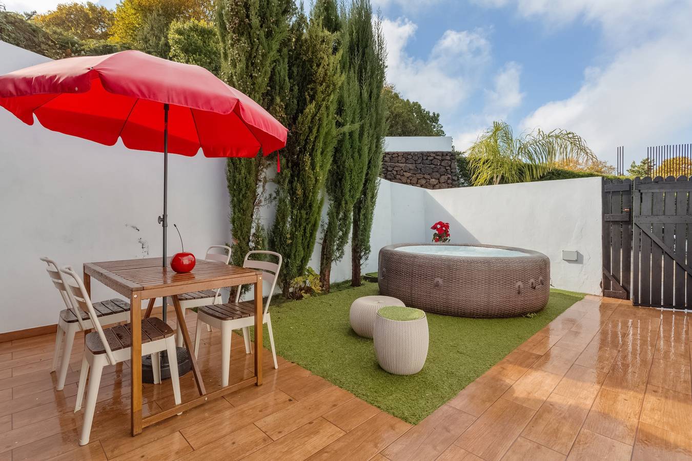 Ökologisches Apartment 'Golosa 4' mit beeindruckender Aussicht, Gemeinschaftspool & Wlan in Cañeño, La Orotava