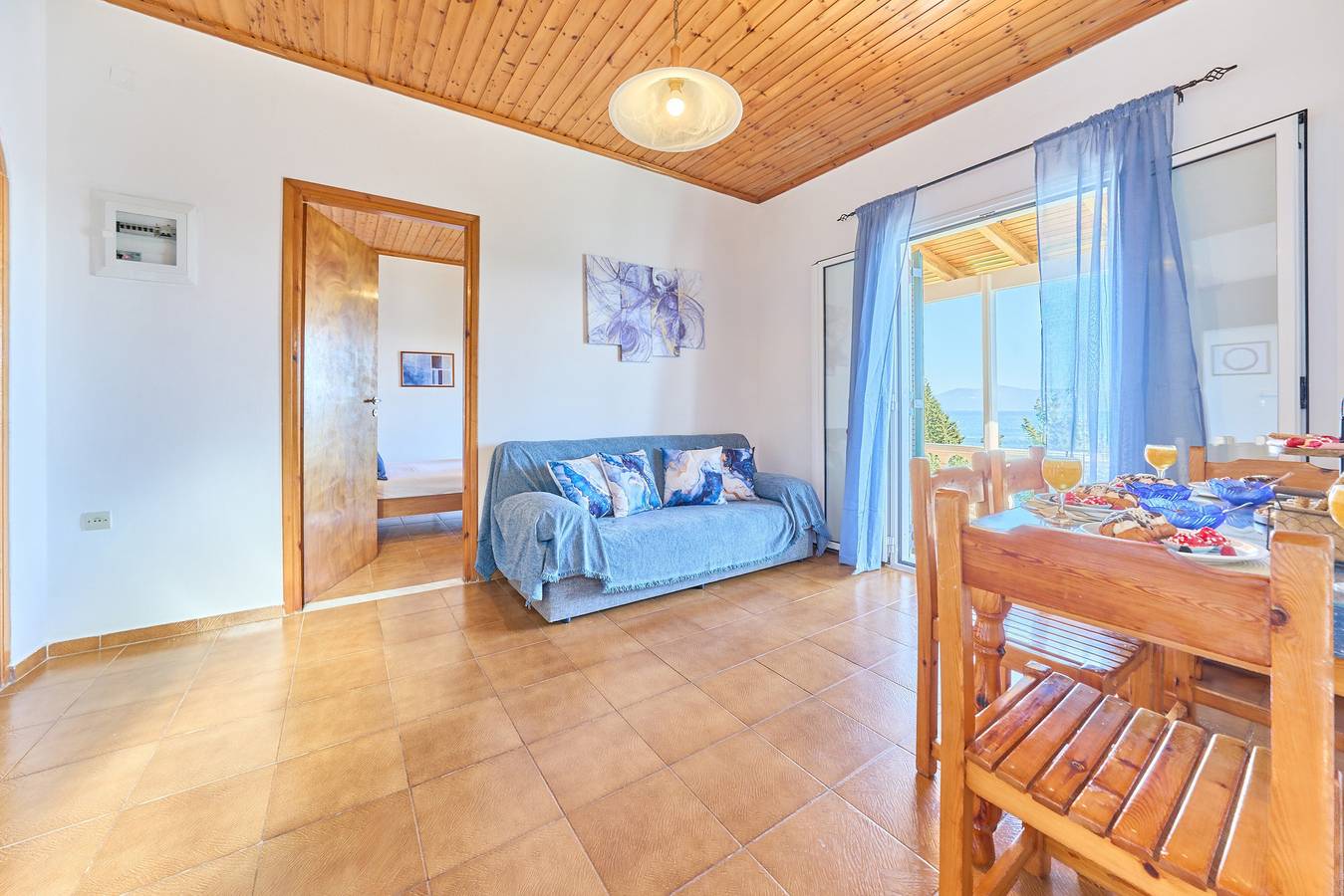 Studio entier, Studio 'Dolphin Villa 1' avec vue sur mer, Wi-Fi et climatisation in Paxos