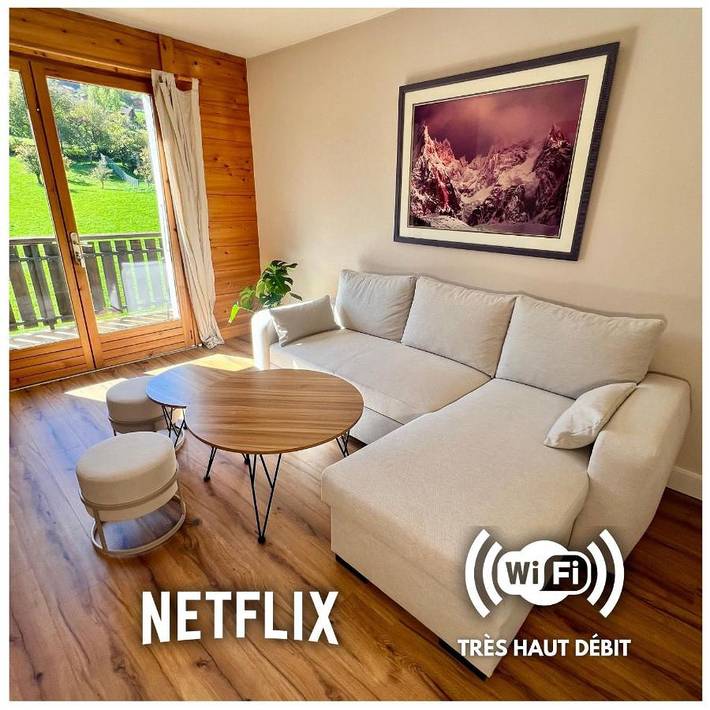 Appartement de vacances pour 8 personnes, avec Balcon et Terrasse ainsi que Jardin et Vue à Domancy