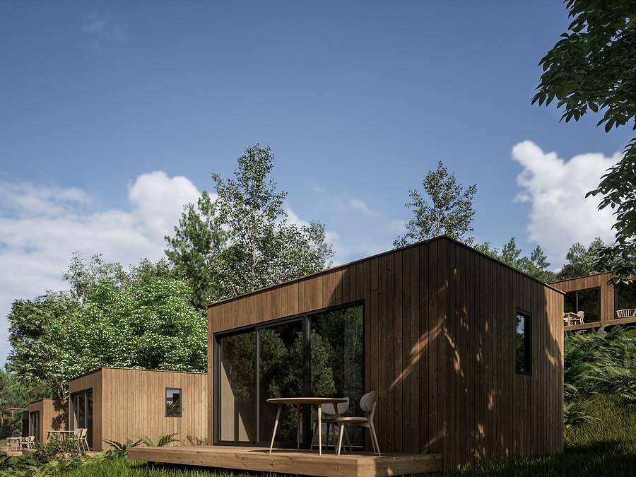 Camping Le Hameau de l'Ourthe - Lodge 2 personnes - Cocon de l'Ourthe in Houffalize, Région de Bastogne