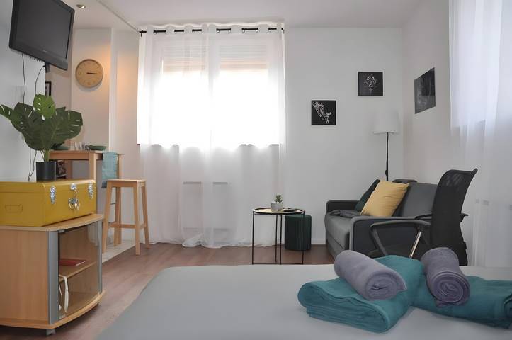 Hel lejlighed, 'F1 Fully Equipped Apartment Near Tram - Jungle' with Wi-Fi and Air Conditioning in Mulhouse, Mulhouse Området