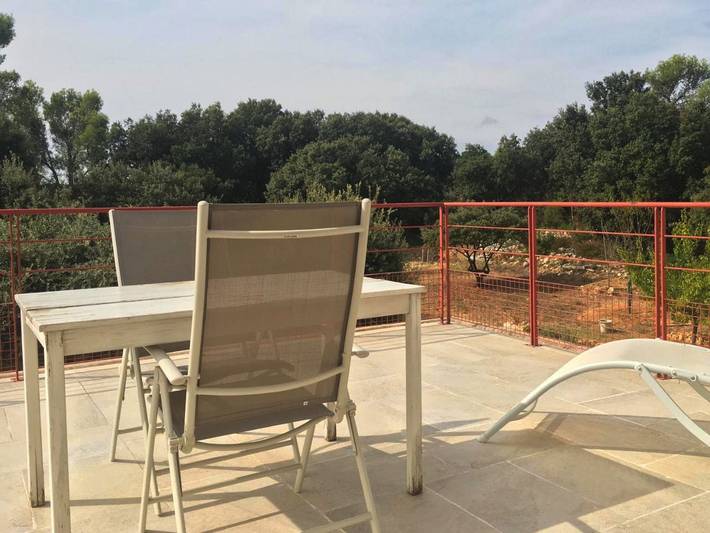 Appartement de vacances pour 3 personnes, avec vue ainsi que terrasse et jardin
