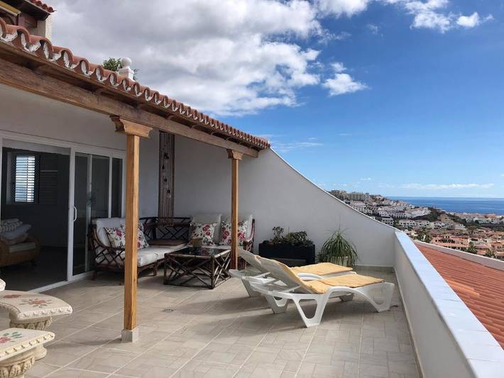 Villa voor 3 personen, with Terras and Tuin as well as Zwembad and Uitzicht in Acantilados de los Gigantes