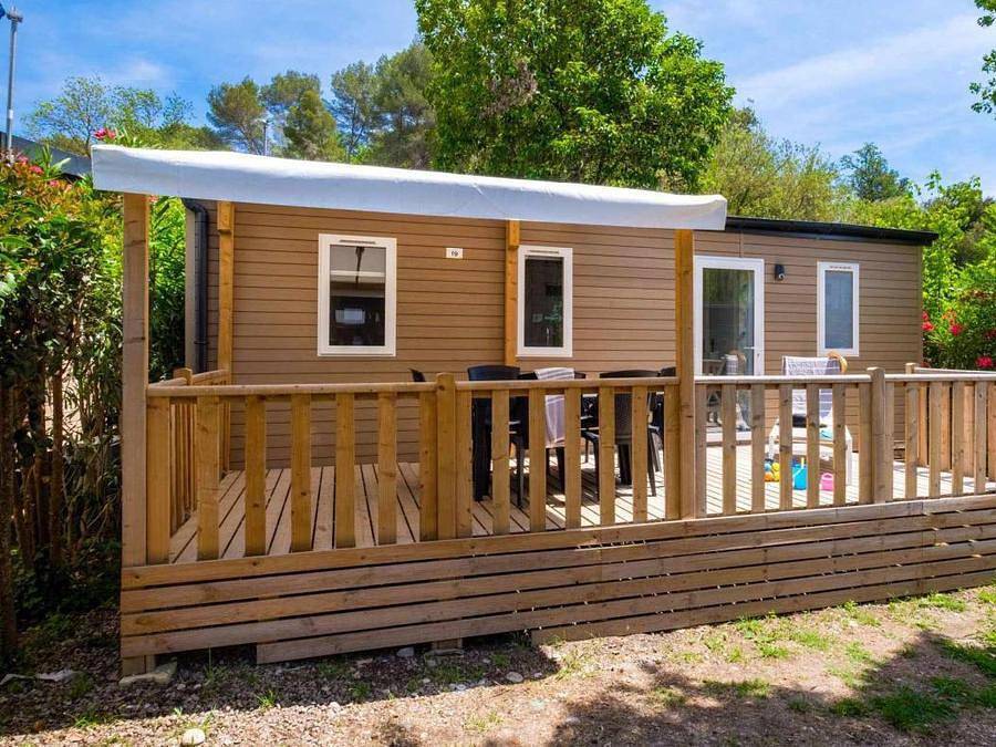 Camping Klenovica - Mobilheim 6 personen - Comfort | 3 Schlafz. | 6 Pers. | Erhöhte Terrasse | Klimaanlage | Tv in Klenovica, Primorje-Gorski Kotar