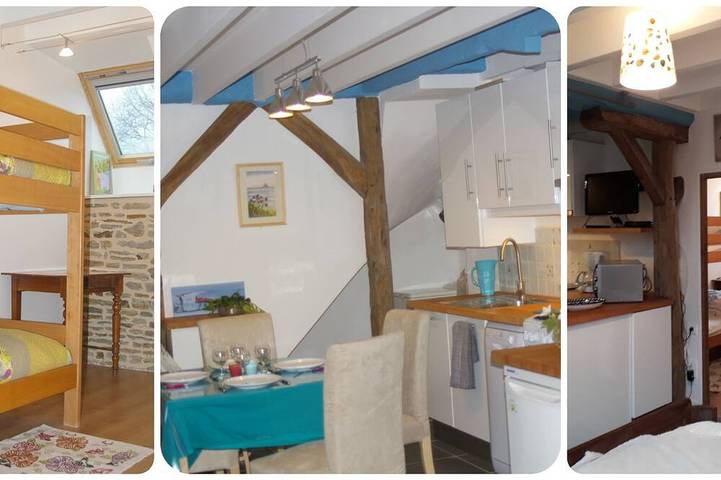 Gîte pour 4 personnes, avec jardin et balcon à Crollon