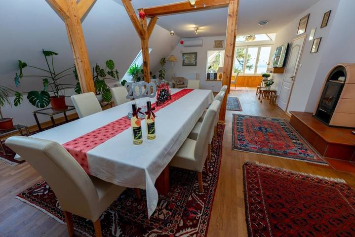 Ferienwohnung für 7 Personen, mit Sauna und Ausblick sowie Seeblick und Garten in Revfülöp - 4