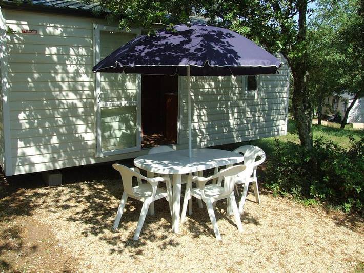 Camping Les chênes - Mobilheim 4 personen - Ohne Sanitäranlagen Klimatisiert - 2 Zi - 3 x 6m / Garrigue in Junas, Mittelmeerküste (Frankreich)