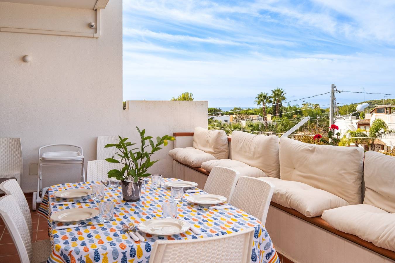 Villa „Vacanze Serene“ mit Meerblick, Wlan und Klimaanlage in Nardò, Nardò (gemeinde)