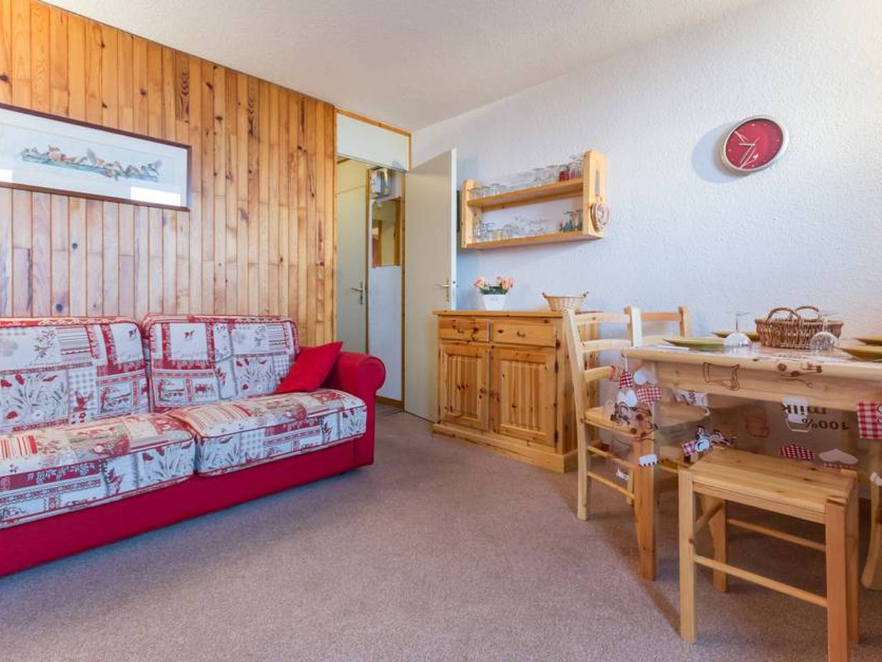 Appartement entier, Appartement fonctionnel au centre avec balcon à La Plagne in La Plagne, Bellentre