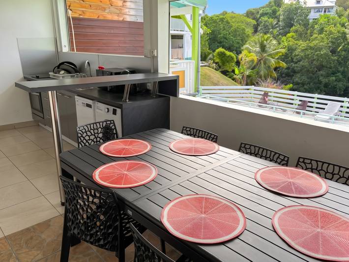 Ganze Wohnung, Gemütliche Wohnung in Le Gosier mit Pool in Le Gosier, Guadeloupe