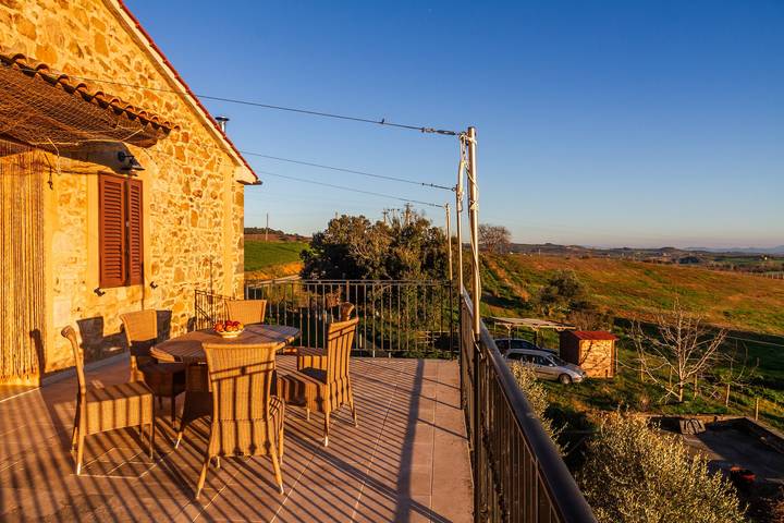 Vakantiehuis "Assiolo" met Uitzicht op de Heuvel & Prive Tuin in Magliano in Toscana, Parco Naturale della Maremma
