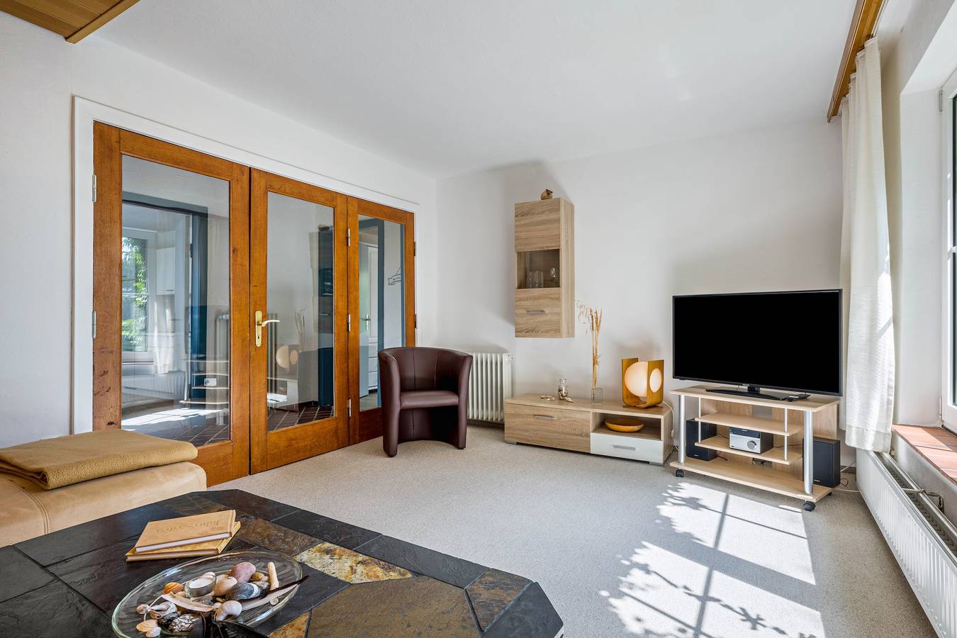 Ganze Wohnung, Ferienwohnung 'Obendrot' mit Gemeinschaftsterrasse, Garten und Wi-Fi in Nordstrand (Gemeinde), Nordstrand