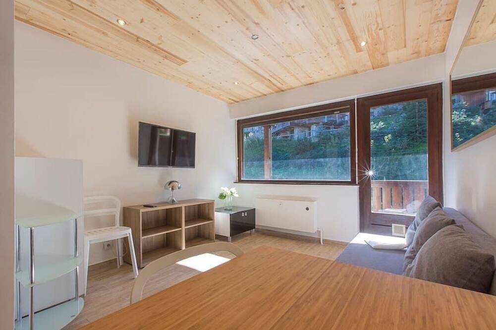 Ganze Wohnung, Apartment-Apartment-Ensuite mit Dusche-Balkon-Appartement 5 avec Balcon in Megève, Pays du Mont-Blanc