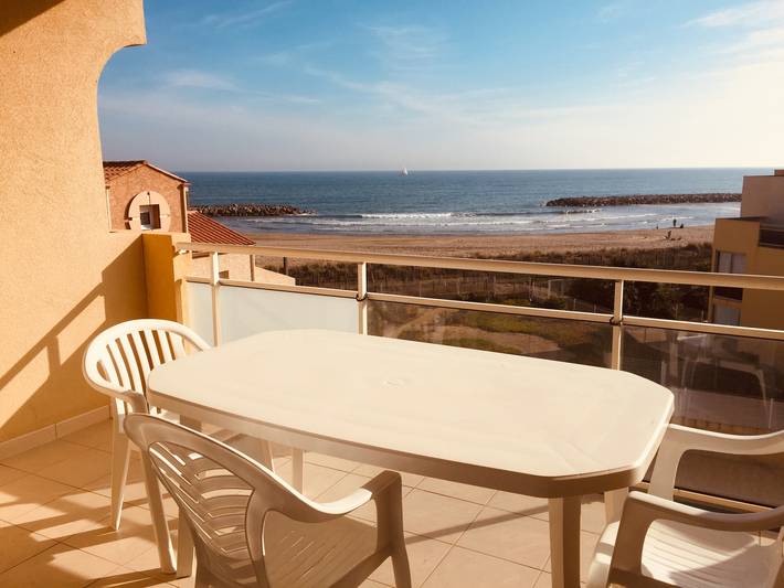 Apartamento para 6 personas, con Balcón en Valras-Plage