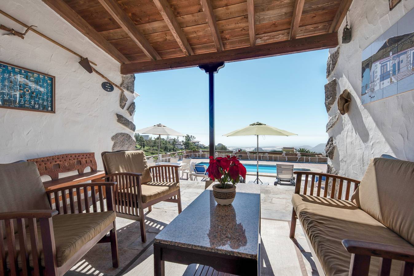 Acogedora casa de campo "La Cuadra de Arona" con vista al mar, piscina, Wi-Fi y jardín, aparcamiento in Arona , Tenerife Sur