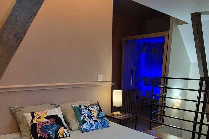 Ganze Wohnung, La douce Marteline, duplex  AC in Martel, Lot