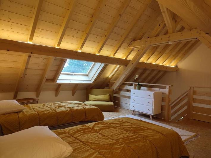 Maison de vacances pour 4 personnes, avec Jacuzzi et Terrasse ainsi que Jardin et Vue