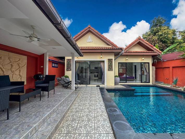 Villa pour 4 personnes, avec terrasse ainsi que jardin et piscine à Pattaya - 2