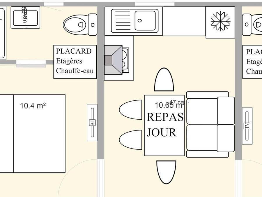 Flower Camping le Lac du Marandan - Chalet 4 personas - Premium 35m² (2 dormitorios - 2 baños) Tv - Lavavajillas in Saint-Romans, Parc naturel régional du Vercors