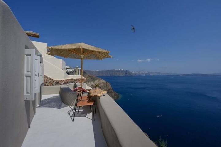 Villa pour 2 personnes, avec terrasse et vue sur l’océan à Oia - 2