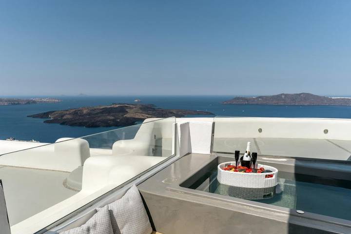 Ferienhaus für 2 Personen, mit Ausblick und Terrasse auf Santorin - 2