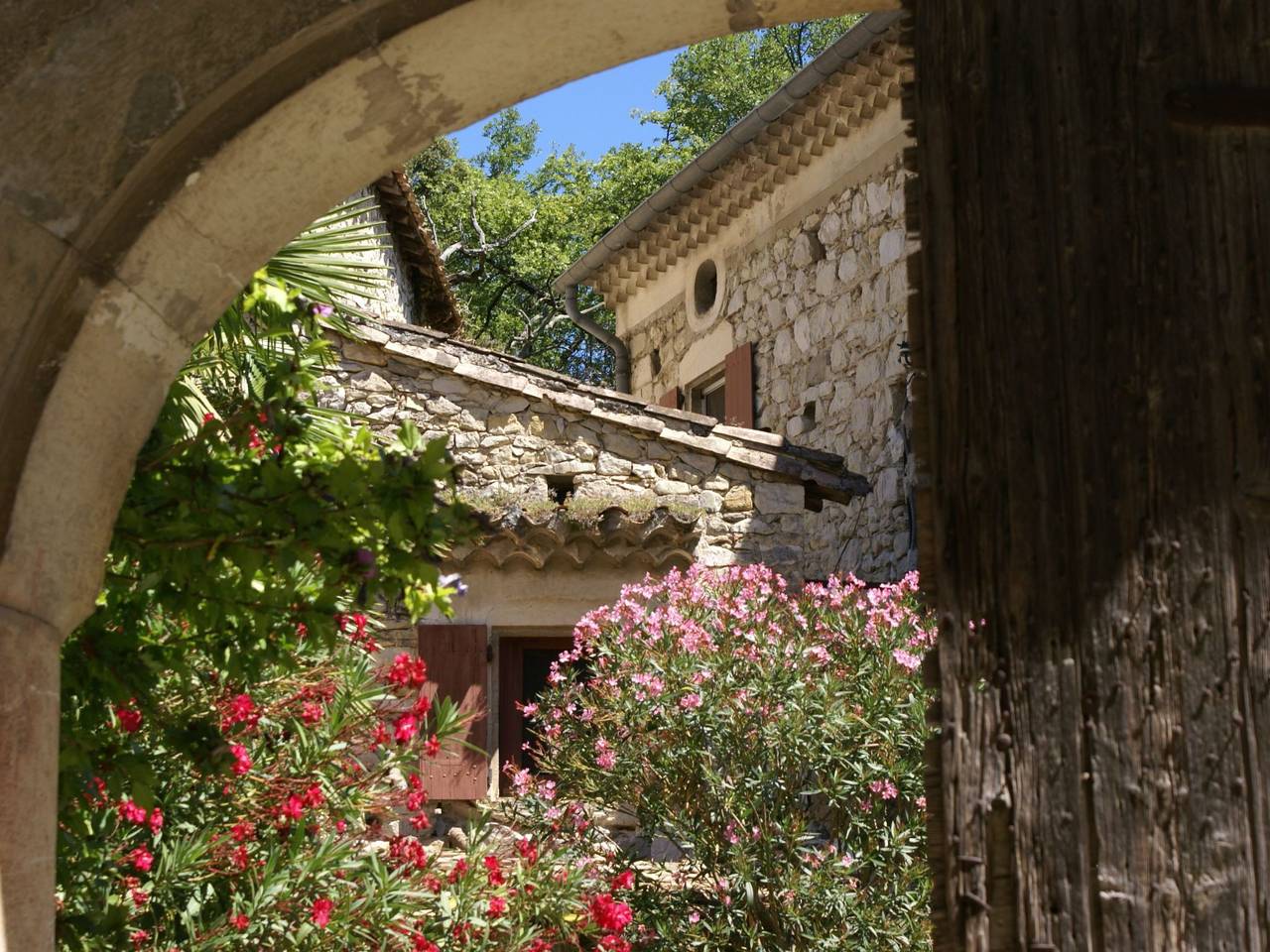 Domäne auf dem Bauernhof in Mirmande, Région de Valence
