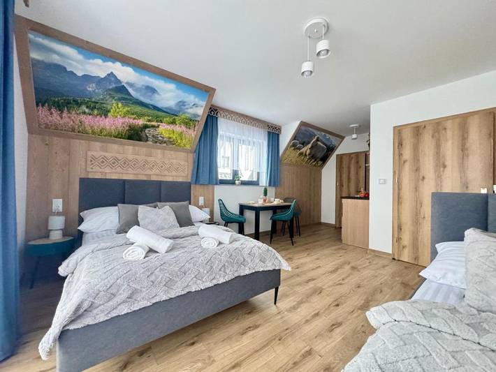 Dom gościnny dla 2 osób, z balkon i widok w Gliczarów Górny