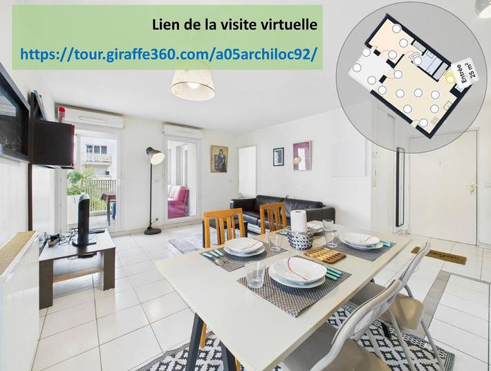 Gîte pour 4 personnes, avec terrasse et vue à Gennevilliers - 2