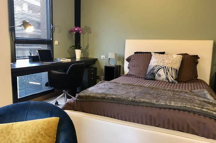 Appartement entier, Voir Ste Victoire appartement de luxe contemporain dans le nouveau centre-ville d'Aix en Pr in Aix-en-Provence, Côte méditerranéenne (France)