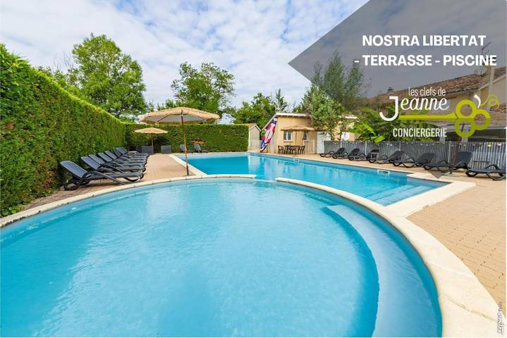 Location de vacances pour 6 personnes, avec jardin ainsi que piscine et sauna à Rivières