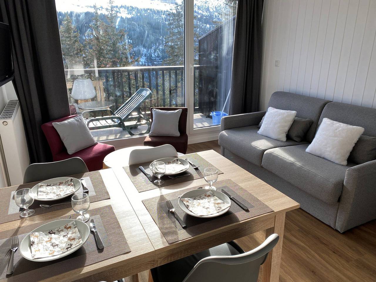 Appartement entier, Appartement rénové, Balcon sud, Animaux admis, Parking en option in Flaine, Arâches-la-Frasse