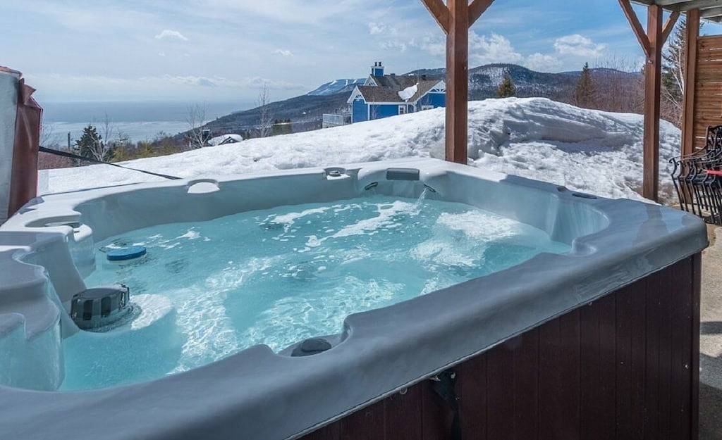 Le Montagnard Private Spa, Magnificent View of the River in Le Massif