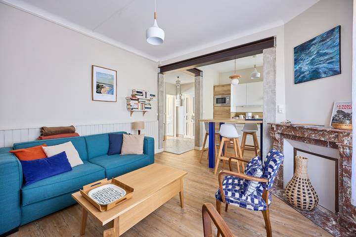 Appartement de vacances pour 4 personnes, avec jardin