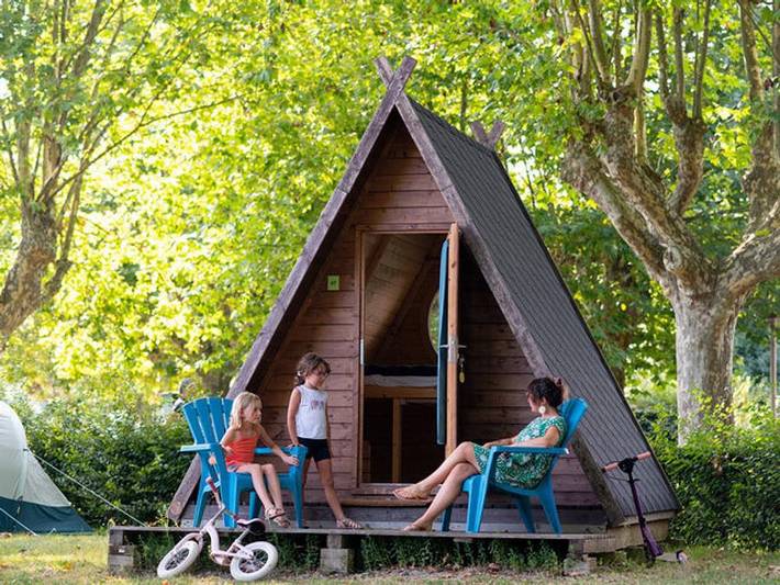 Camping du Val de Saône - Unterkunft 2 personen - Hütten im Saône-Tal in Saint-Didier-sur-Chalaronne, Bourg-en-Bresse und Umgebung