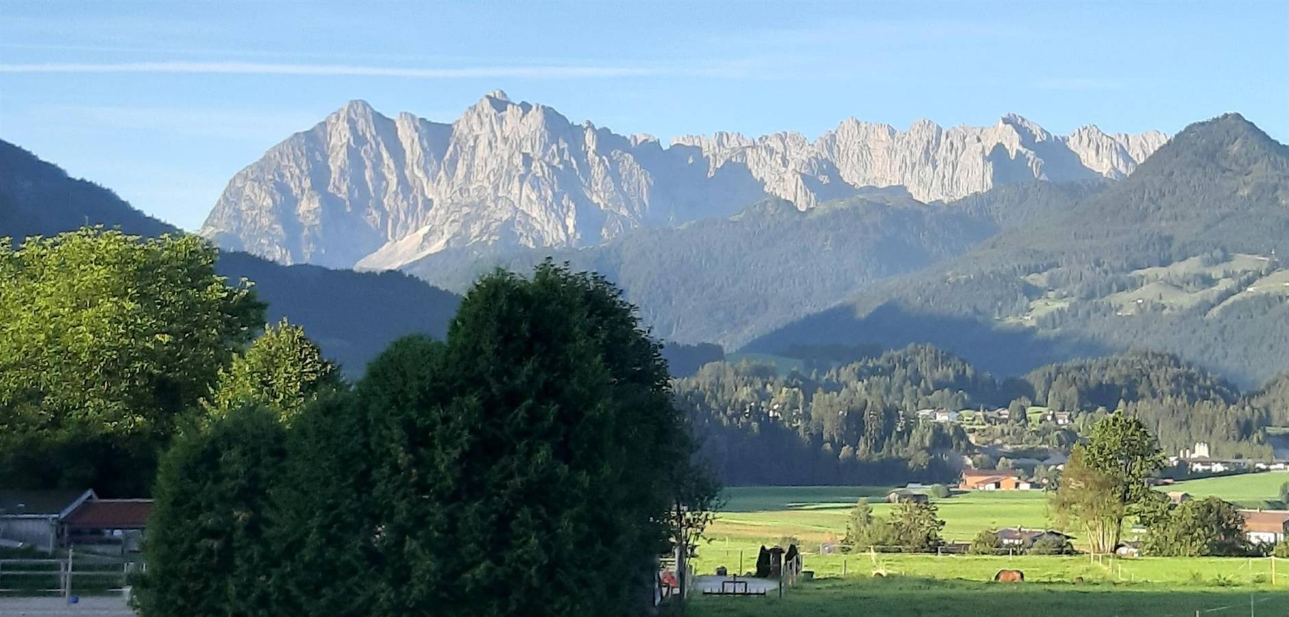 Ganze Ferienwohnung, Appartement Eg, Balkon - 2 Schlafräume in Kössen, Kaisergebirge