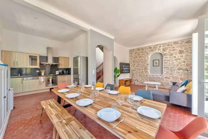 Villa pour 10 personnes, avec terrasse